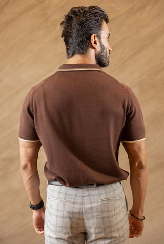 Mocha Trim Polo