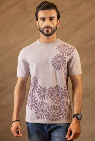 Pixel Bloom Knit Tee